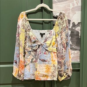 Banana Republic Multicolor Floral Blouse